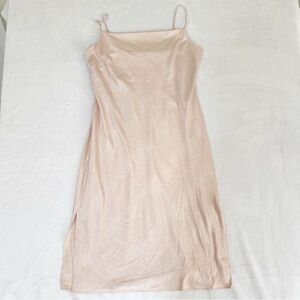 Express Blush Pink Snakeskin Print Dress Large